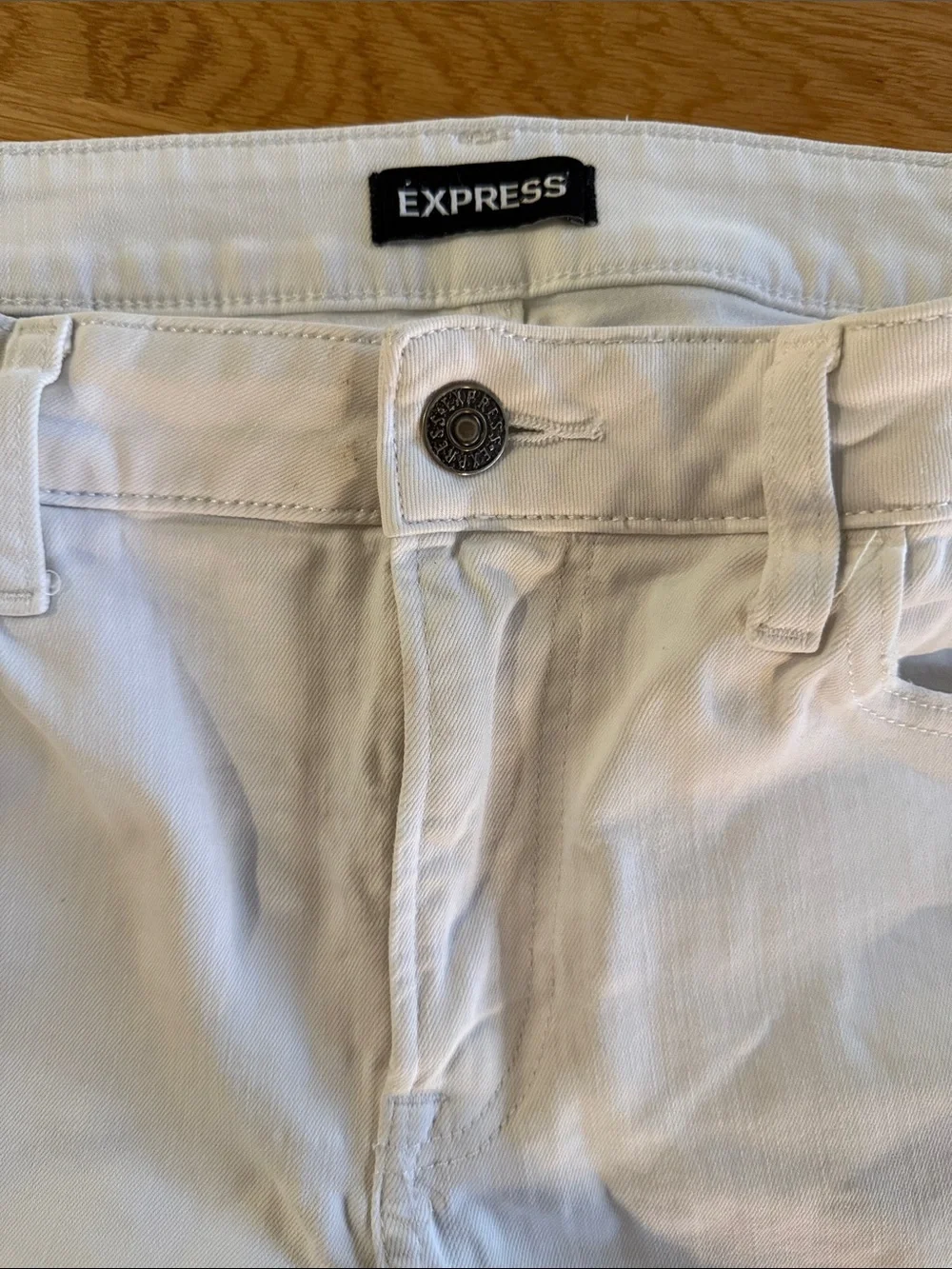 Men’s Express Shorts - White Slim 33
